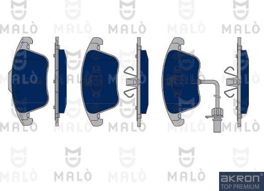 AKRON-MALÒ 1050282 - Set placute frana,frana disc aaoparts.ro