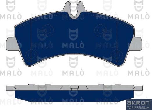 AKRON-MALÒ 1050231 - Set placute frana,frana disc aaoparts.ro