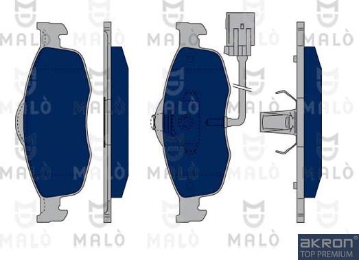 AKRON-MALÒ 1050224 - Set placute frana,frana disc aaoparts.ro