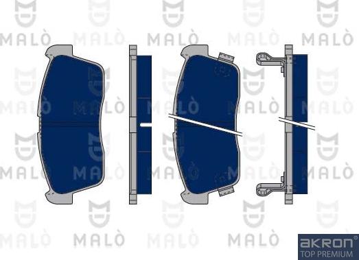 AKRON-MALÒ 1050276 - Set placute frana,frana disc aaoparts.ro