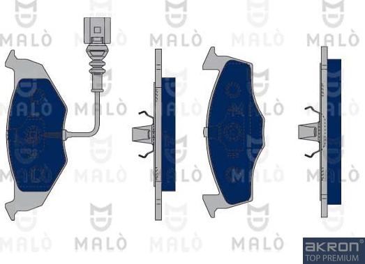 AKRON-MALÒ 1050278 - Set placute frana,frana disc aaoparts.ro