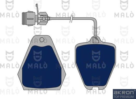 AKRON-MALÒ 1050768 - Set placute frana,frana disc aaoparts.ro