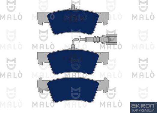 AKRON-MALÒ 1050779 - Set placute frana,frana disc aaoparts.ro