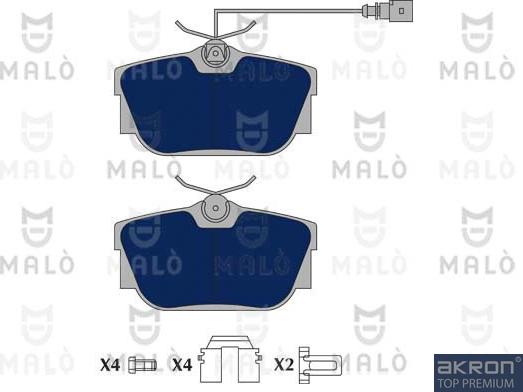 AKRON-MALÒ 1050775 - Set placute frana,frana disc aaoparts.ro