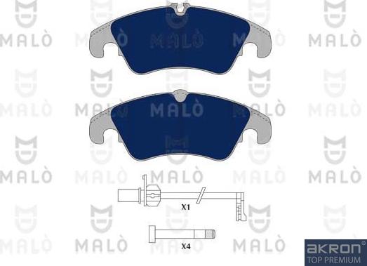 AKRON-MALÒ 1051087 - Set placute frana,frana disc aaoparts.ro