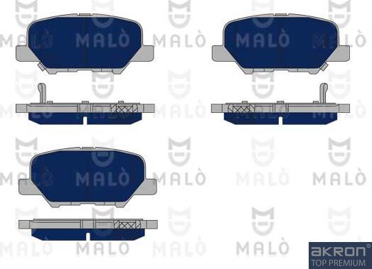 AKRON-MALÒ 1051160 - Set placute frana,frana disc aaoparts.ro