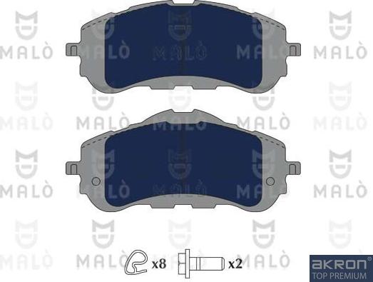 AKRON-MALÒ 1051167 - Set placute frana,frana disc aaoparts.ro