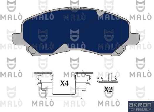 AKRON-MALÒ 1051119 - Set placute frana,frana disc aaoparts.ro