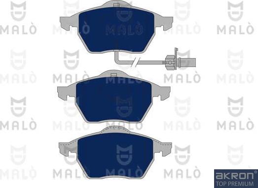 AKRON-MALÒ 1051133 - Set placute frana,frana disc aaoparts.ro