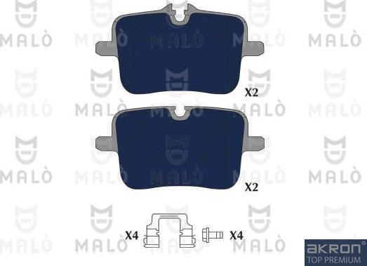 AKRON-MALÒ 1051354 - Set placute frana,frana disc aaoparts.ro