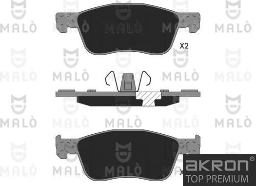 AKRON-MALÒ 1051365 - Set placute frana,frana disc aaoparts.ro