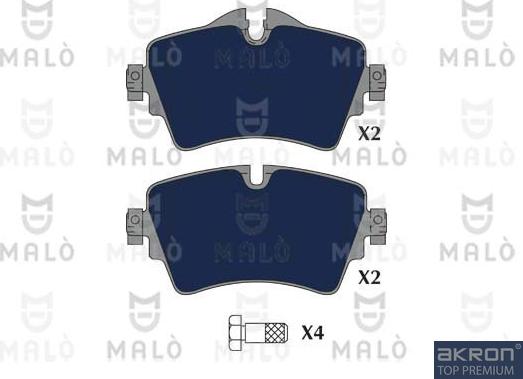 AKRON-MALÒ 1051306 - Set placute frana,frana disc aaoparts.ro