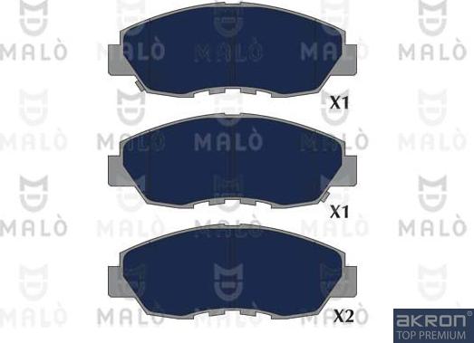 AKRON-MALÒ 1051297 - Set placute frana,frana disc aaoparts.ro