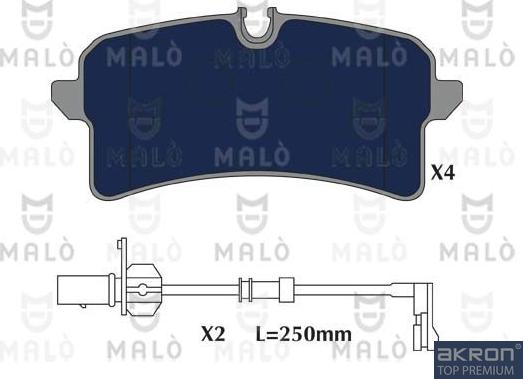 AKRON-MALÒ 1051246 - Set placute frana,frana disc aaoparts.ro