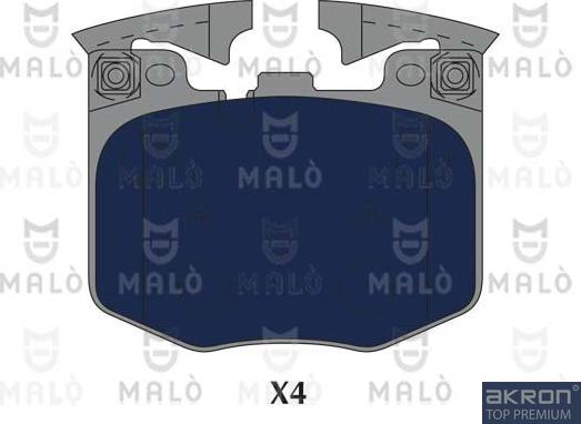 AKRON-MALÒ 1051260 - Set placute frana,frana disc aaoparts.ro