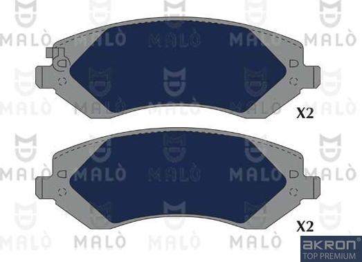 AKRON-MALÒ 1051200 - Set placute frana,frana disc aaoparts.ro