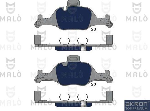 AKRON-MALÒ 1051234 - Set placute frana,frana disc aaoparts.ro