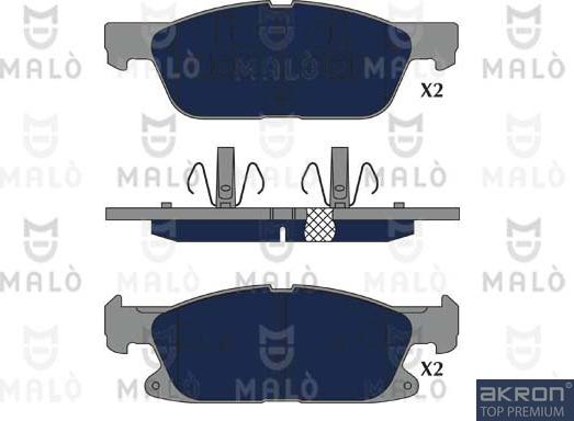 AKRON-MALÒ 1051237 - Set placute frana,frana disc aaoparts.ro