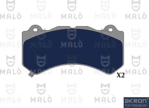AKRON-MALÒ 1051228 - Set placute frana,frana disc aaoparts.ro