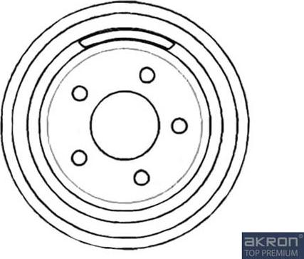 AKRON-MALÒ 1120103 - Tambur frana aaoparts.ro