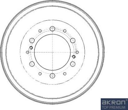 AKRON-MALÒ 1120102 - Tambur frana aaoparts.ro