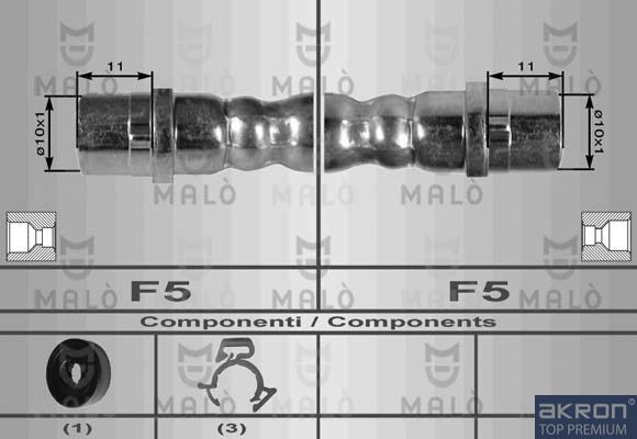 AKRON-MALÒ 8971 - Furtun frana aaoparts.ro