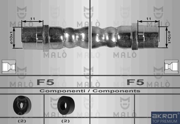 AKRON-MALÒ 8972 - Furtun frana aaoparts.ro