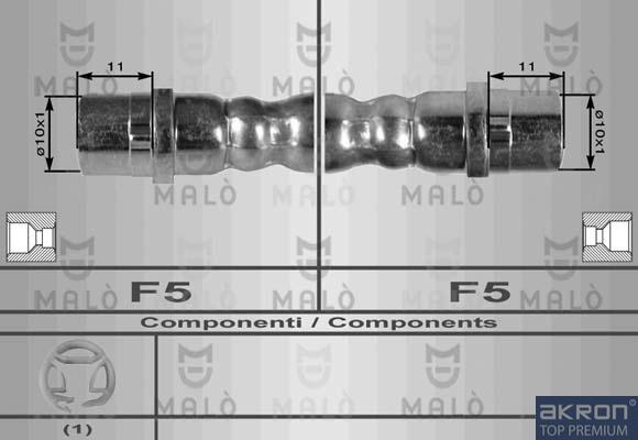 AKRON-MALÒ 8550 - Furtun frana aaoparts.ro