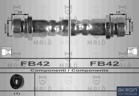 AKRON-MALÒ 8609 - Furtun frana aaoparts.ro