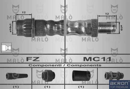 AKRON-MALÒ 80440 - Furtun frana aaoparts.ro