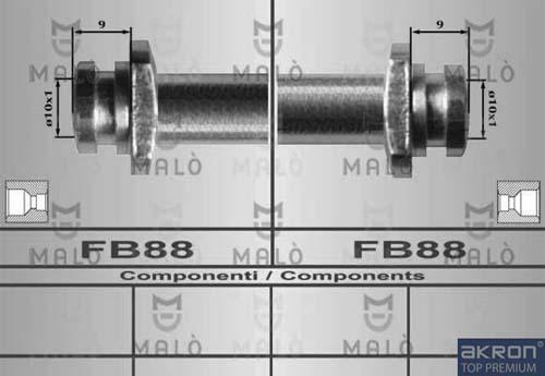 AKRON-MALÒ 80437 - Furtun frana aaoparts.ro