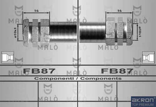 AKRON-MALÒ 80429 - Furtun frana aaoparts.ro