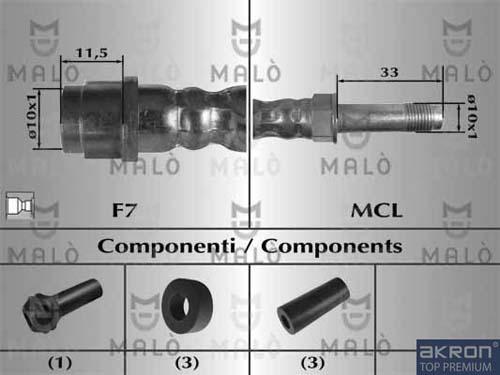 AKRON-MALÒ 80655 - Furtun frana aaoparts.ro