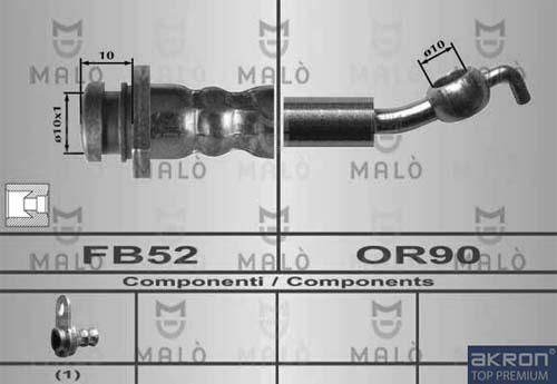 AKRON-MALÒ 80603 - Suport, furtun frana aaoparts.ro