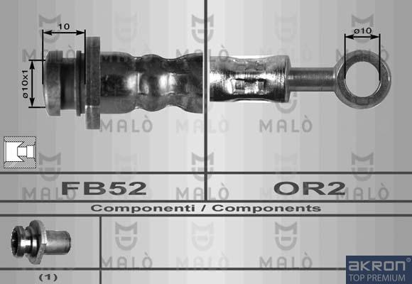 AKRON-MALÒ 80124 - Furtun frana aaoparts.ro