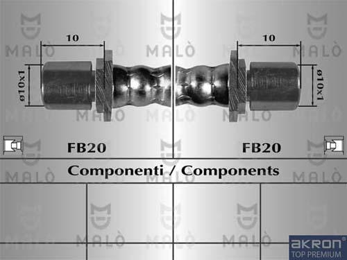 AKRON-MALÒ 80126 - Furtun frana aaoparts.ro