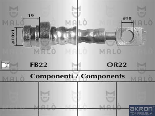 AKRON-MALÒ 80894 - Furtun frana aaoparts.ro