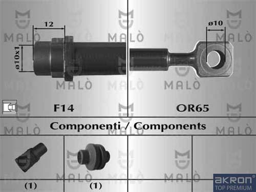 AKRON-MALÒ 80832 - Furtun frana aaoparts.ro