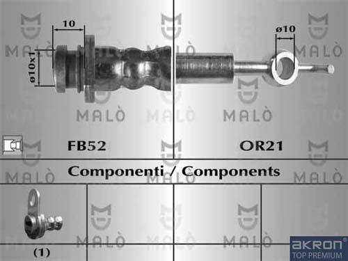AKRON-MALÒ 80826 - Furtun frana aaoparts.ro