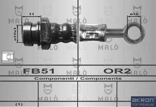 AKRON-MALÒ 80367 - Furtun frana aaoparts.ro