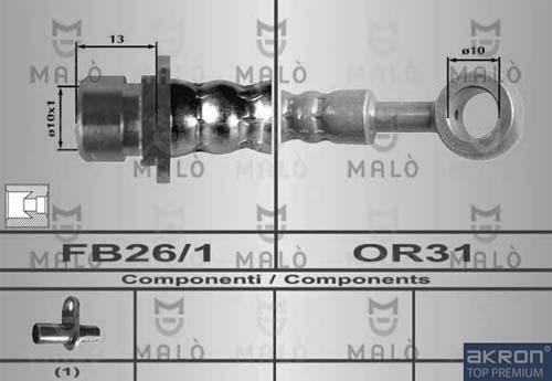 AKRON-MALÒ 80300 - Furtun frana aaoparts.ro