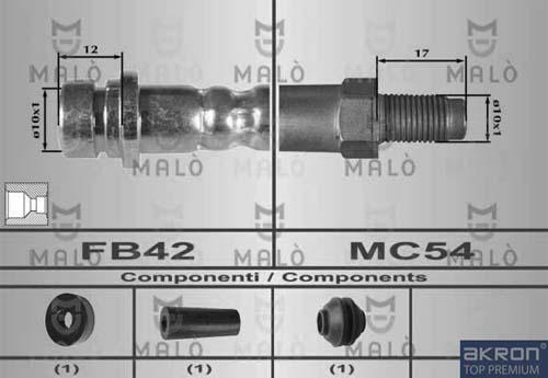 AKRON-MALÒ 80267 - Furtun frana aaoparts.ro