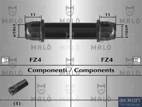 AKRON-MALÒ 80749 - Furtun frana aaoparts.ro
