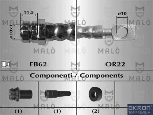 AKRON-MALÒ 81011 - Furtun frana aaoparts.ro