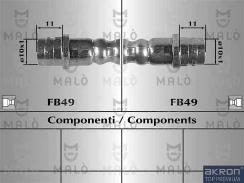 AKRON-MALÒ 81013 - Furtun frana aaoparts.ro