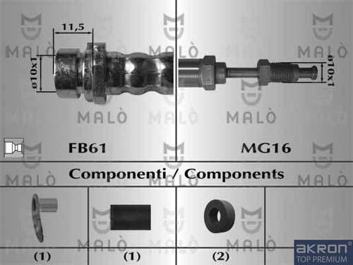 AKRON-MALÒ 81036 - Furtun frana aaoparts.ro