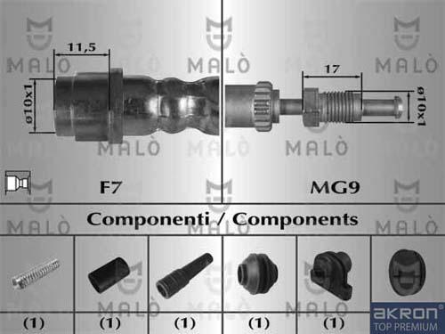 AKRON-MALÒ 81028 - Furtun frana aaoparts.ro