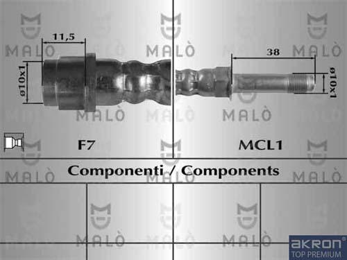 AKRON-MALÒ 81022 - Furtun frana aaoparts.ro