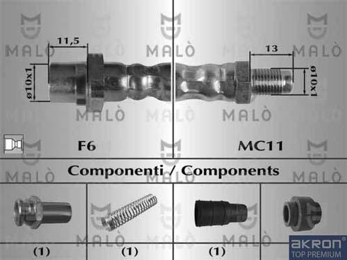 AKRON-MALÒ 81027 - Furtun frana aaoparts.ro