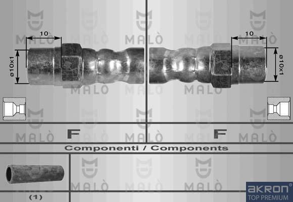 AKRON-MALÒ 8256 - Furtun frana aaoparts.ro